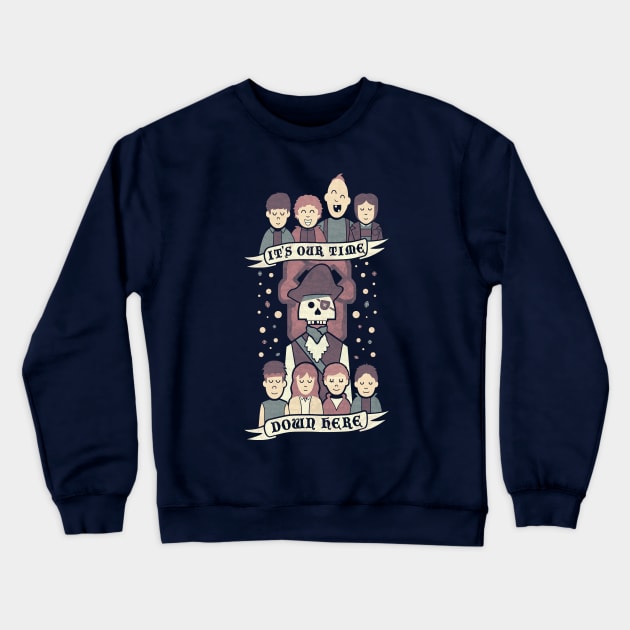 Down Here Crewneck Sweatshirt by HandsOffMyDinosaur